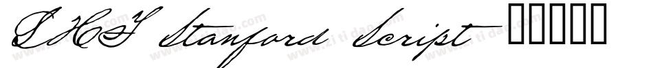 LHF Stanford Script字体转换